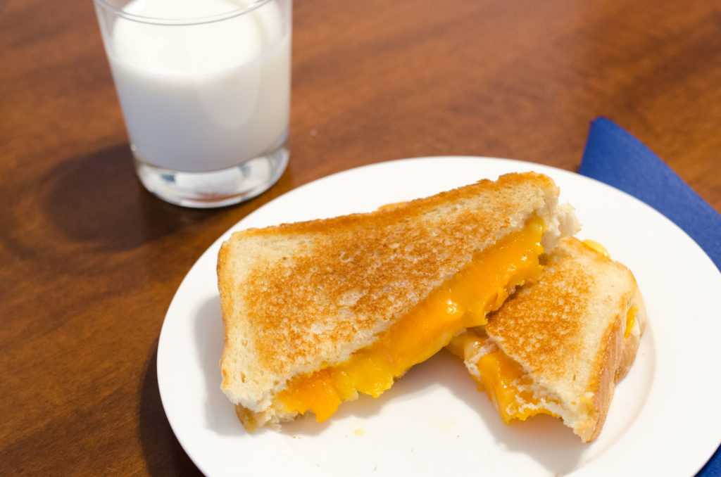 Celebrate National Grilled Cheese Day with this three-cheese classic!